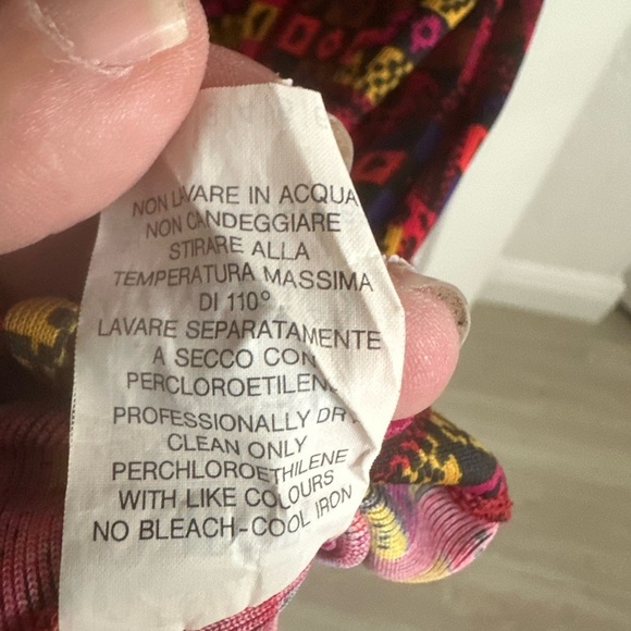 VINTAGE Alberta Ferretti MIX PRINT Long Sleeve MAXI DRESS “ GRUNGE VIBE” - Picture 9 of 11